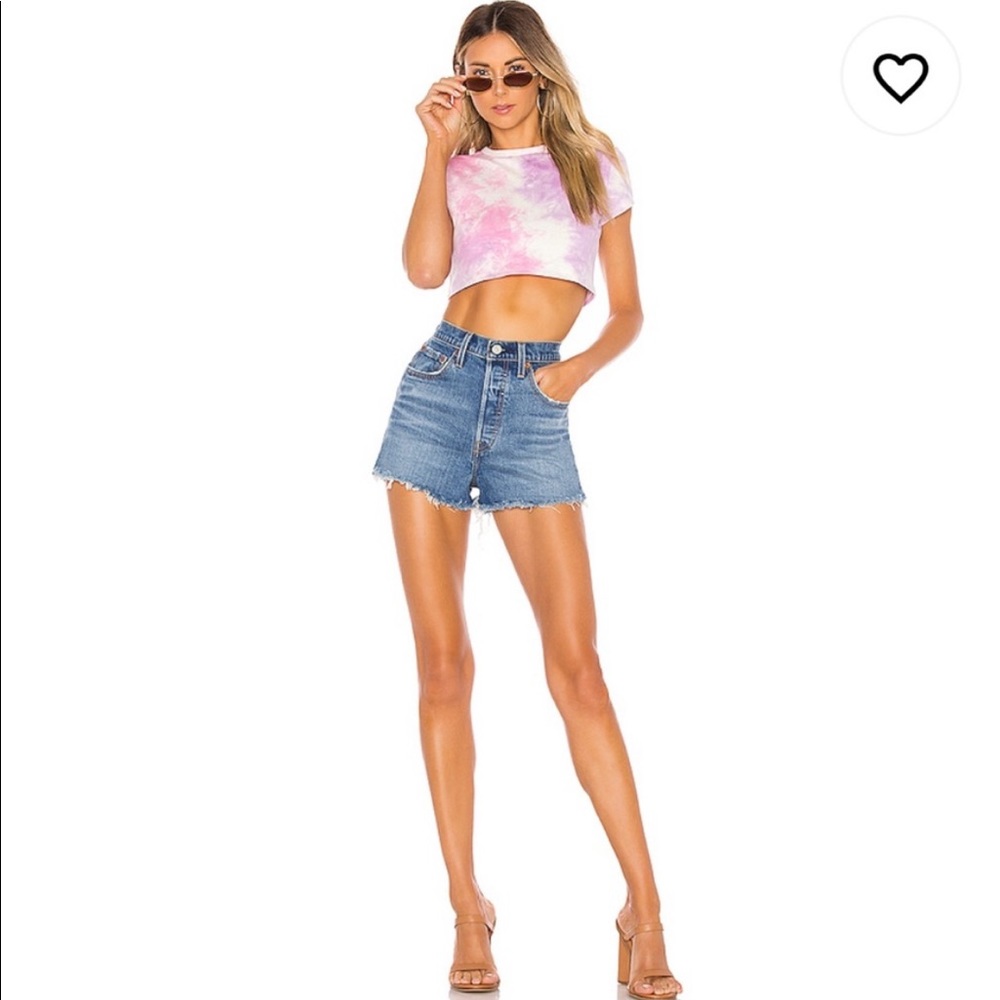 Levi’s Ribcage Shorts in Urban Oasis